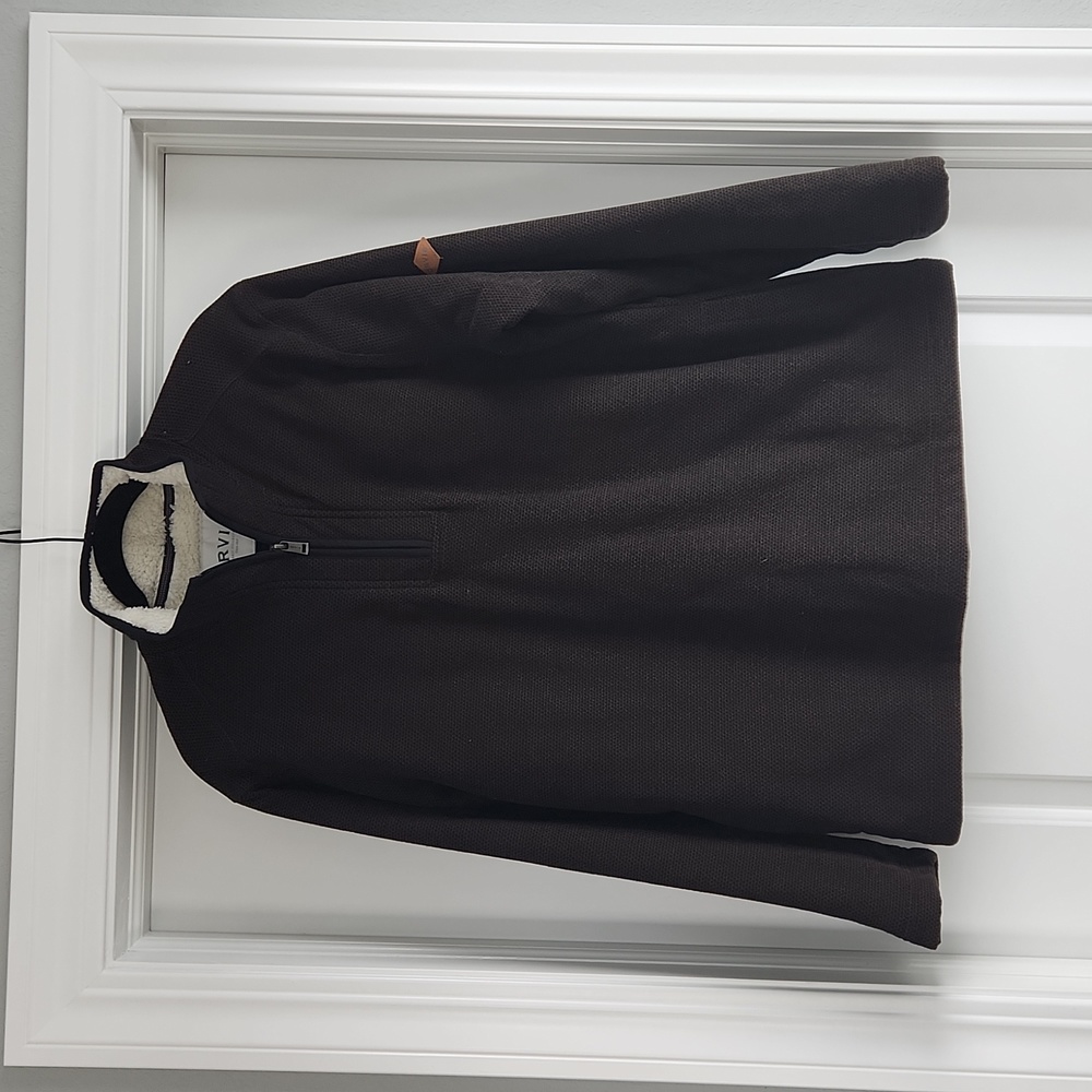Orvis Brown Sherpa-Lined Quarter Zip
